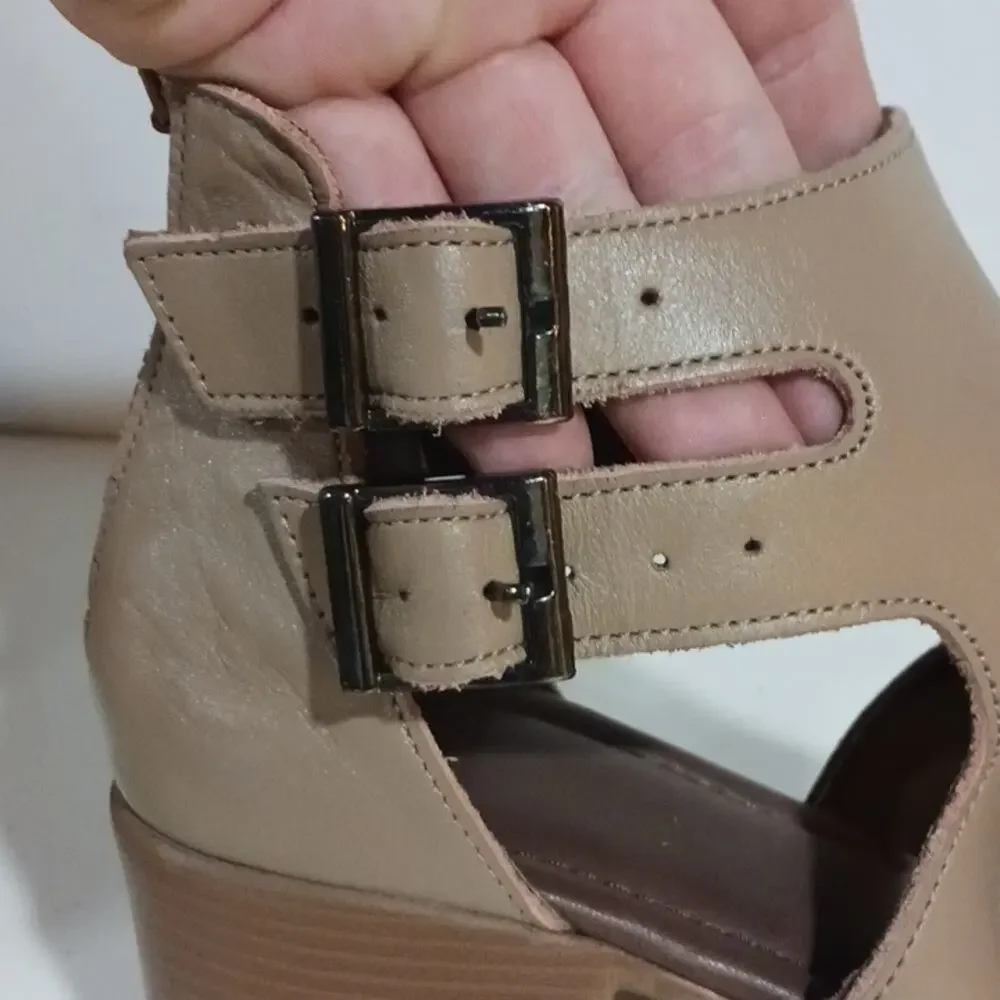 Alma Milano zip back ankle wrap sandals 38/7